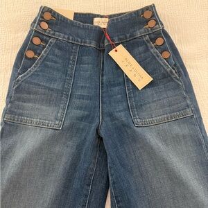 Alice + Olivia Blue Flare Jeans